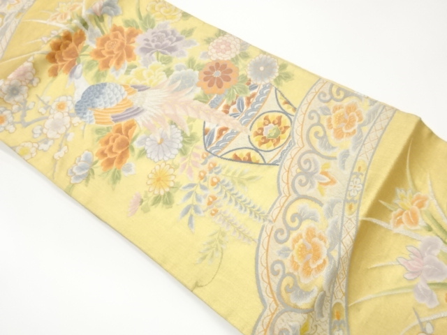 JAPANESE NAGOYA OBI / WOVEN FLOWER